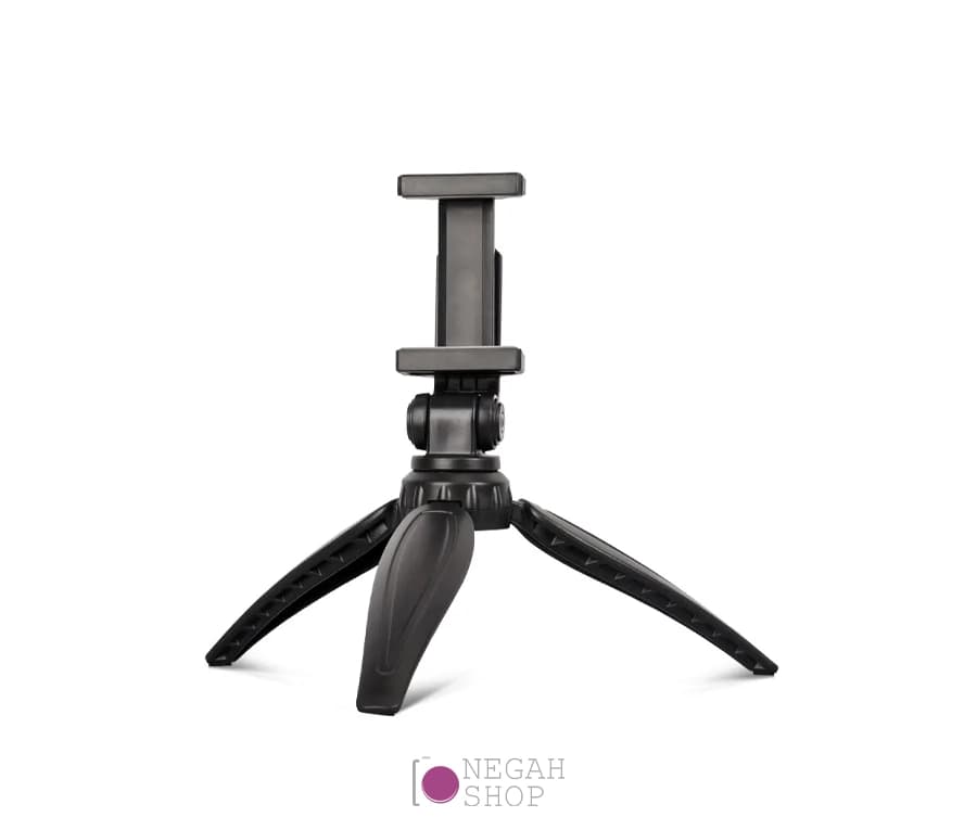 سه پایه رومیزی موبایل QZSD مدل Q-166i با هولدر و هد چرخشی مناسب تولید محتوا و ولاگری — تصویر ۴