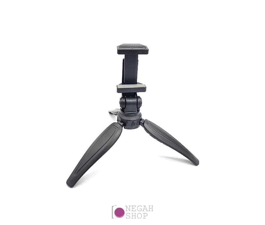 سه پایه رومیزی موبایل QZSD مدل Q-166i با هولدر و هد چرخشی مناسب تولید محتوا و ولاگری — تصویر ۲