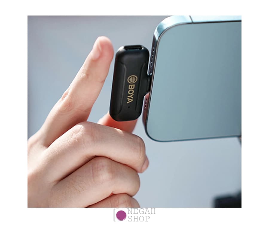میکروفون بی سیم بویا Boya BY-WM3T2-D2 For Lightning دو کاربره — تصویر ۴