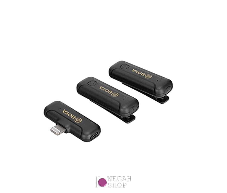 میکروفون بی سیم بویا Boya BY-WM3T2-D2 For Lightning دو کاربره — تصویر ۲