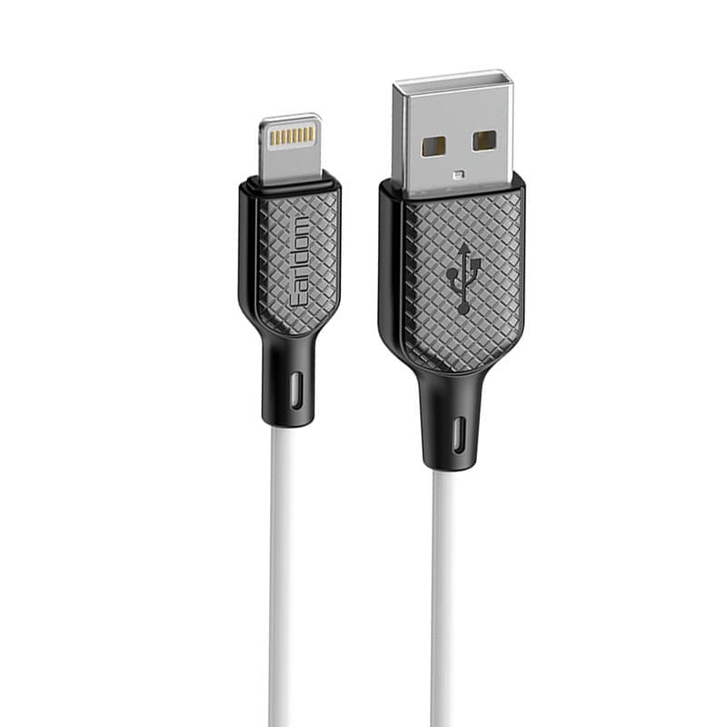 کابل لایتنینگ فست شارژ 3 آمپر ارلدام EC-154i طول 1 متر — تصویر ۴