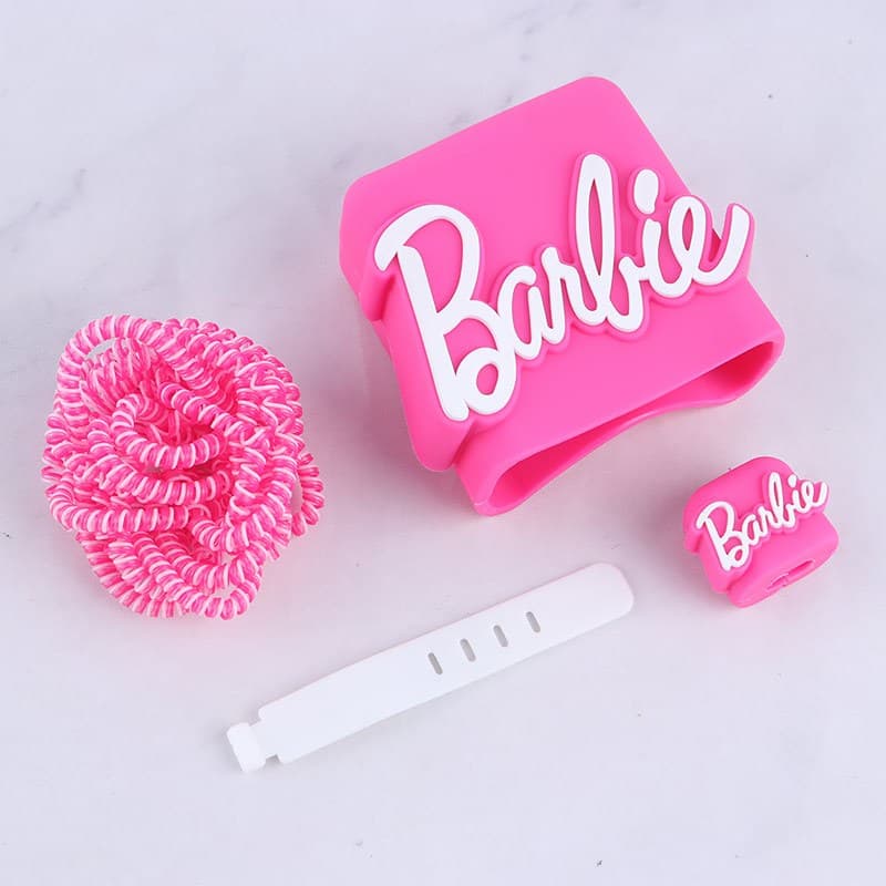ست محافظ کابل و کلگی شارژر شیائومی 67 وات طرح Barbie