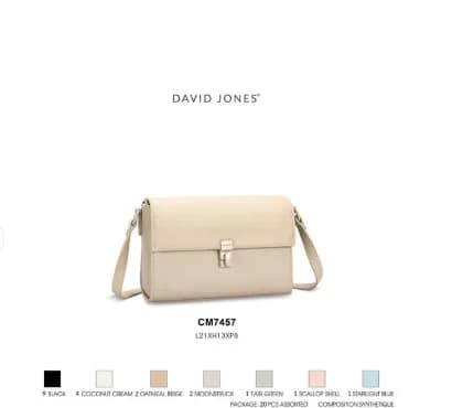 کیف دوشی زنانه دیوید جونز مدل David Jones CM7457 — تصویر ۵