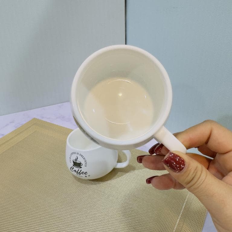 نیم ماگ بدون در COFEE طرح دار کد 1986 — تصویر ۴