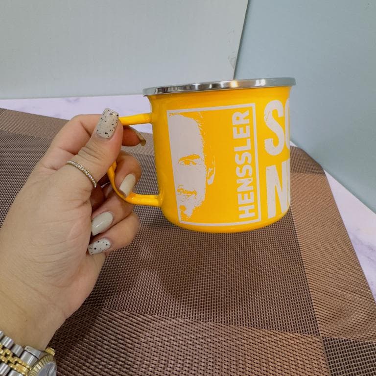 ماگ لعابی طرح چهره HENS کد 1919 — تصویر ۵