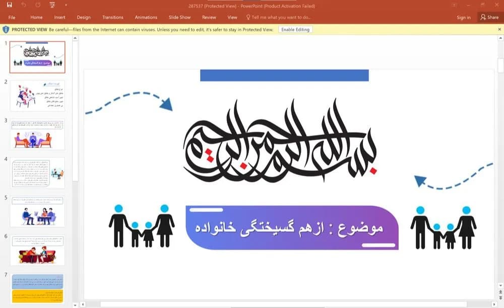 پاورپوینت از هم گسیختگی خانواده