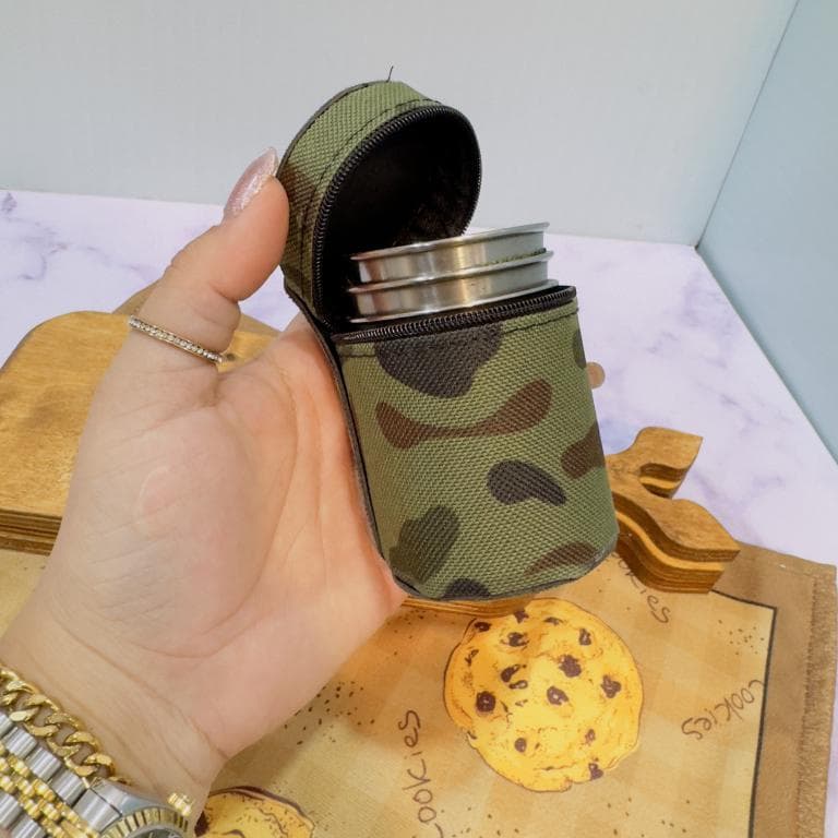 شات قهوه خوری استیل دارای کیف کد 1891 — تصویر ۶