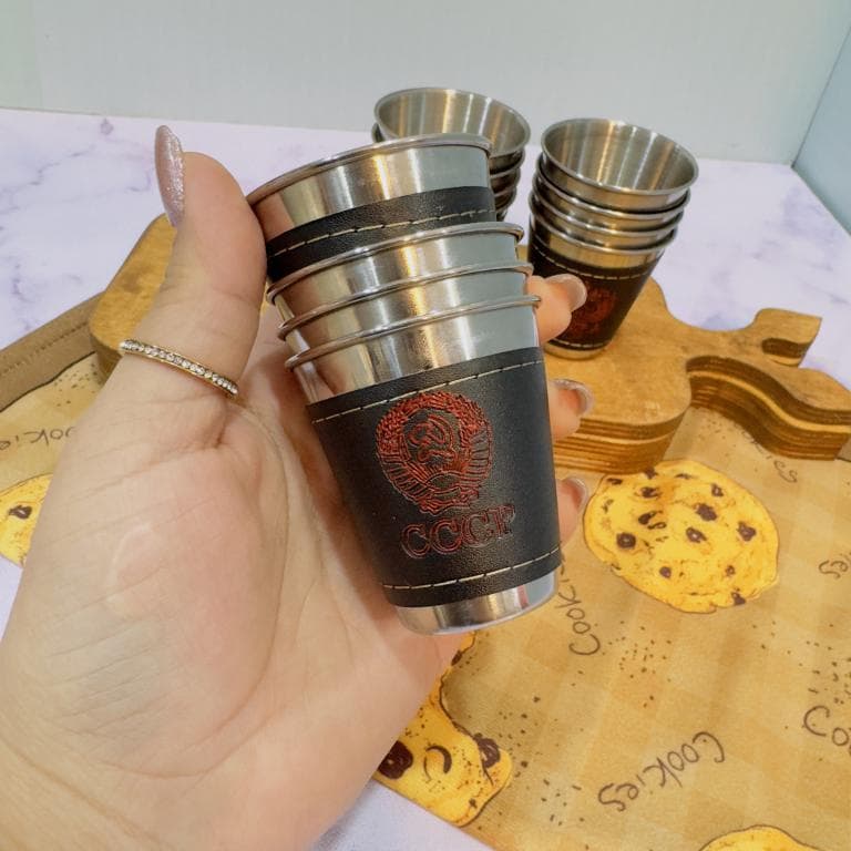 شات قهوه خوری استیل دارای کیف کد 1891 — تصویر ۲