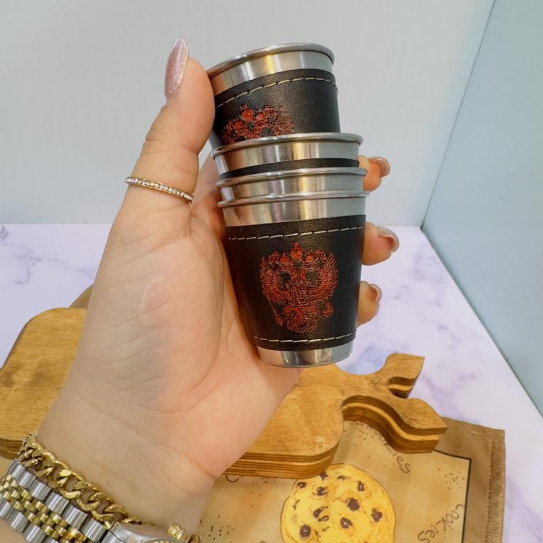 شات قهوه خوری استیل دارای کیف کد 1891 — تصویر ۵
