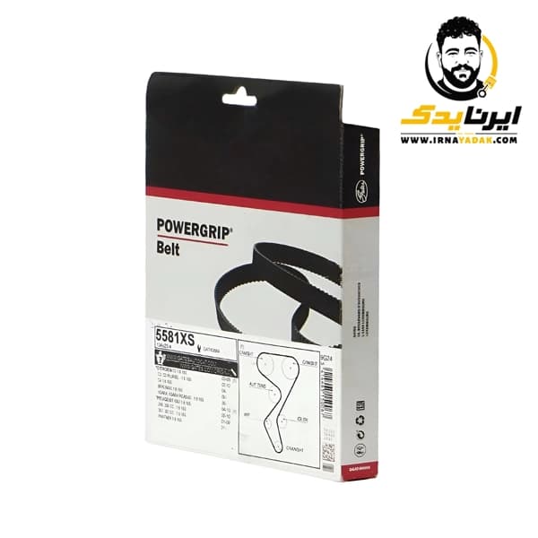 تسمه تايم 104 پژو 206 تيپ 2 پاور گريپ-گتس