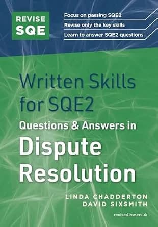 و دانلود نسخه کامل کتاب زبان اصلی Revise SQE Written Skills for SQE2: Questions & Answers in Dispute Resolution | دانلود کتاب خارجی