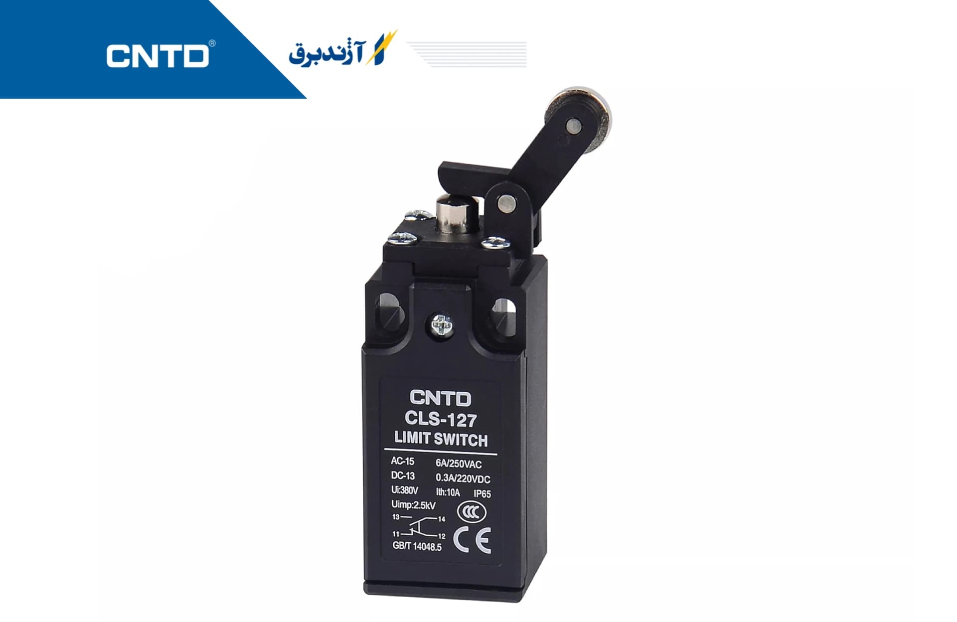 لیمیت سوییچ فشاری یکطرفه در جهت راست به چپ بدنه باکالیت