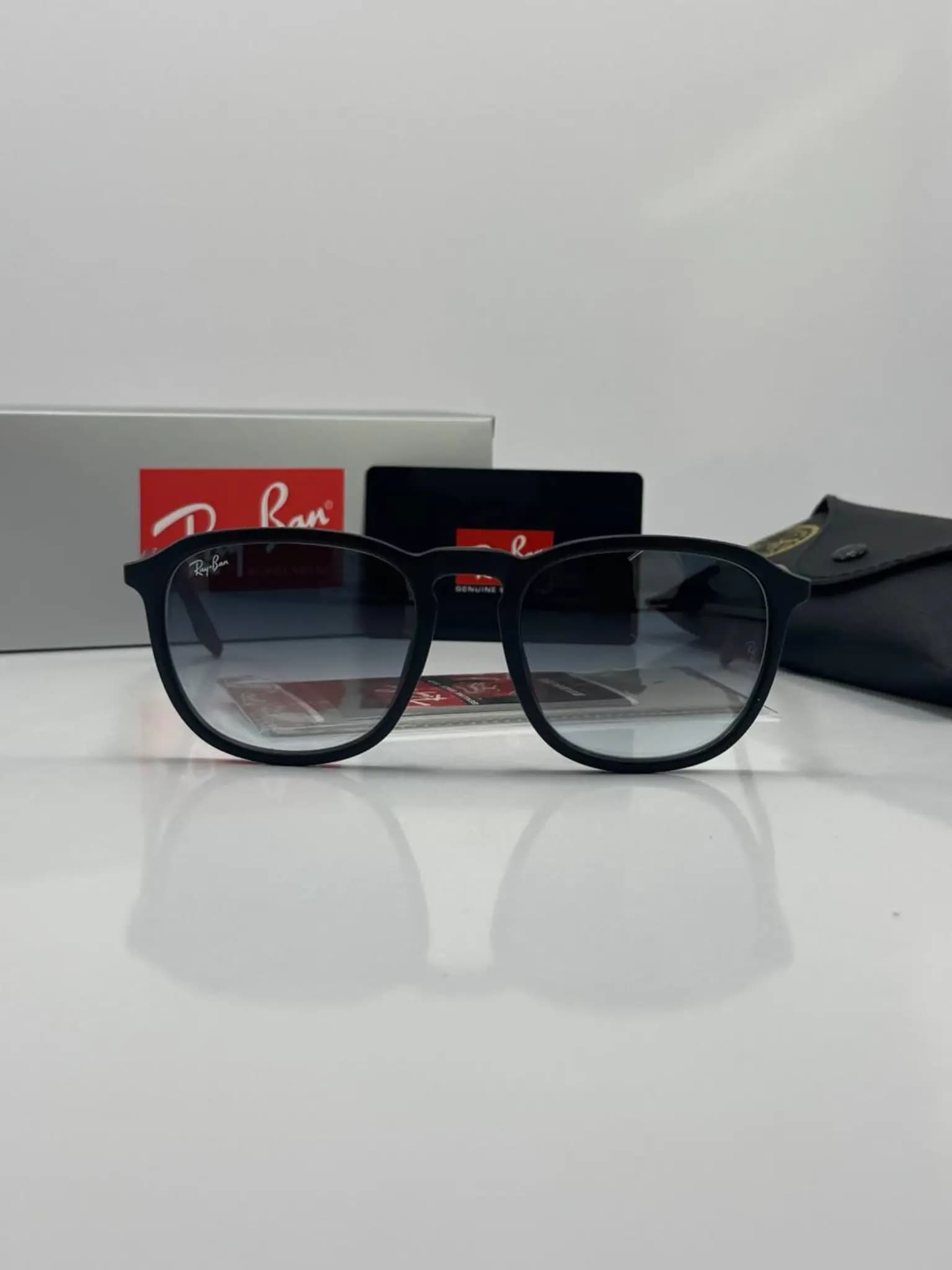عینک ریبن مشکی مات هایلایت rb-2203 — تصویر ۲