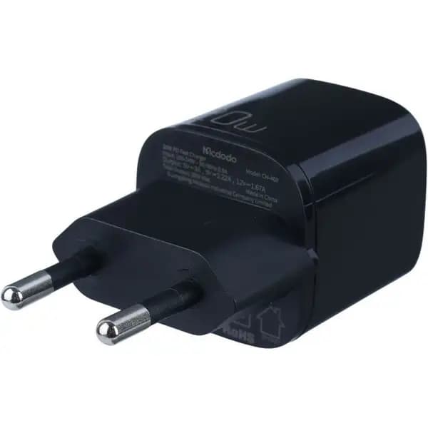 شارژر دیواری ۲۰ وات همراه با کابل تایپ‌سی به لایتنینگ مک دودو مدل Mcdodo CH-4690 20W Fast Wall Charger with USB-C to Lightning Cable 1.2m — تصویر ۴