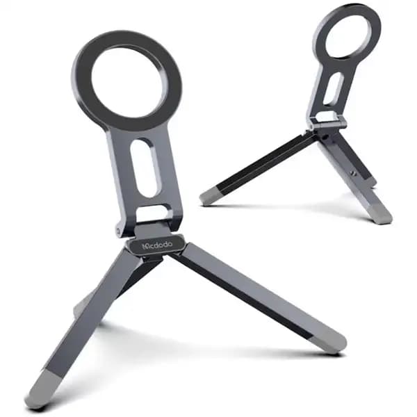 هولدر و نگهدارنده مگنتی و سه پایه موبایل چندکاره مک دودو مدل Mcdodo TB-6210 Foldable Magnetic Phone Stand & Tripod — تصویر ۳