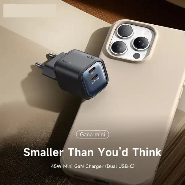 شارژر دیواری 45 وات دو پورت مک دودو مدل Mcdodo CH-1000 45W Dual Port GaN Wall Charger — تصویر ۶