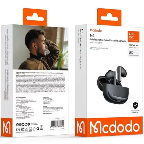 هندزفری بلوتوثی با حذف نویز فعال مک دودو مدل Mcdodo HP-690 ANC + ENC Wireless Earbuds — تصویر ۳