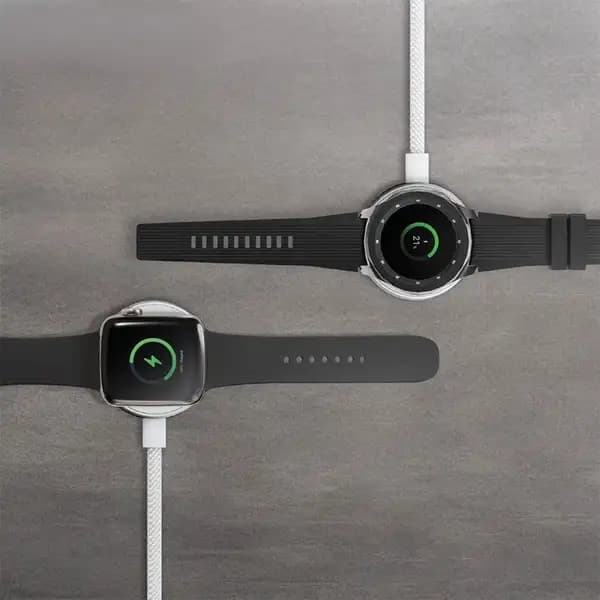 شارژر مگنتی وایرلس ساعت هوشمند پرودو مدل Porodo One Touch Charger Magnetic Watch Charger PDCBL0042WH — تصویر ۴