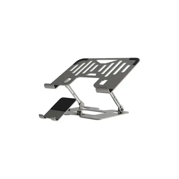 پایه نگهدارنده ۲ در ۱ لپتاپ و موبایل پرودو مدل Porodo Laptop Stand Mobile Holder 2 in 1 PD-HSM09-SL