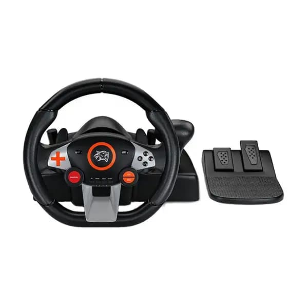 فرمان و پدال گیمینگ بازی پرودو مدل Porodo Gaming Steering Wheel PDX627 7-in-1
