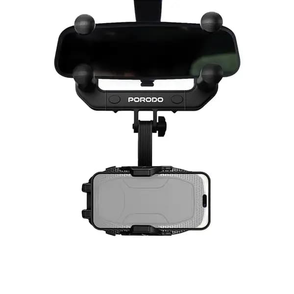 هولدر و نگهدارنده موبایل آینه جلو خودرو پرودو مدل Porodo Mirror Mounted Phone Holder Bracket PDRVMPH