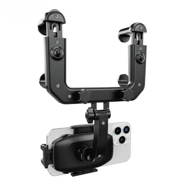 هولدر و نگهدارنده موبایل آینه جلو خودرو پرودو مدل Porodo Mirror Mounted Phone Holder Bracket PDRVMPH — تصویر ۳