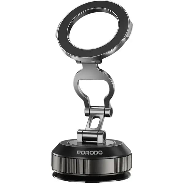 هولدر و نگهدارنده گوشی مغناطیسی پرودو مدل Porodo Vacuum Suction Magnetic Phone Holder PDMSMPHBK
