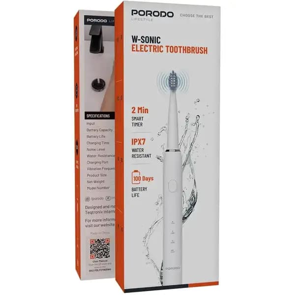 مسواک برقی پرودو مدل Porodo W‑Sonic PDLFST905 — تصویر ۵