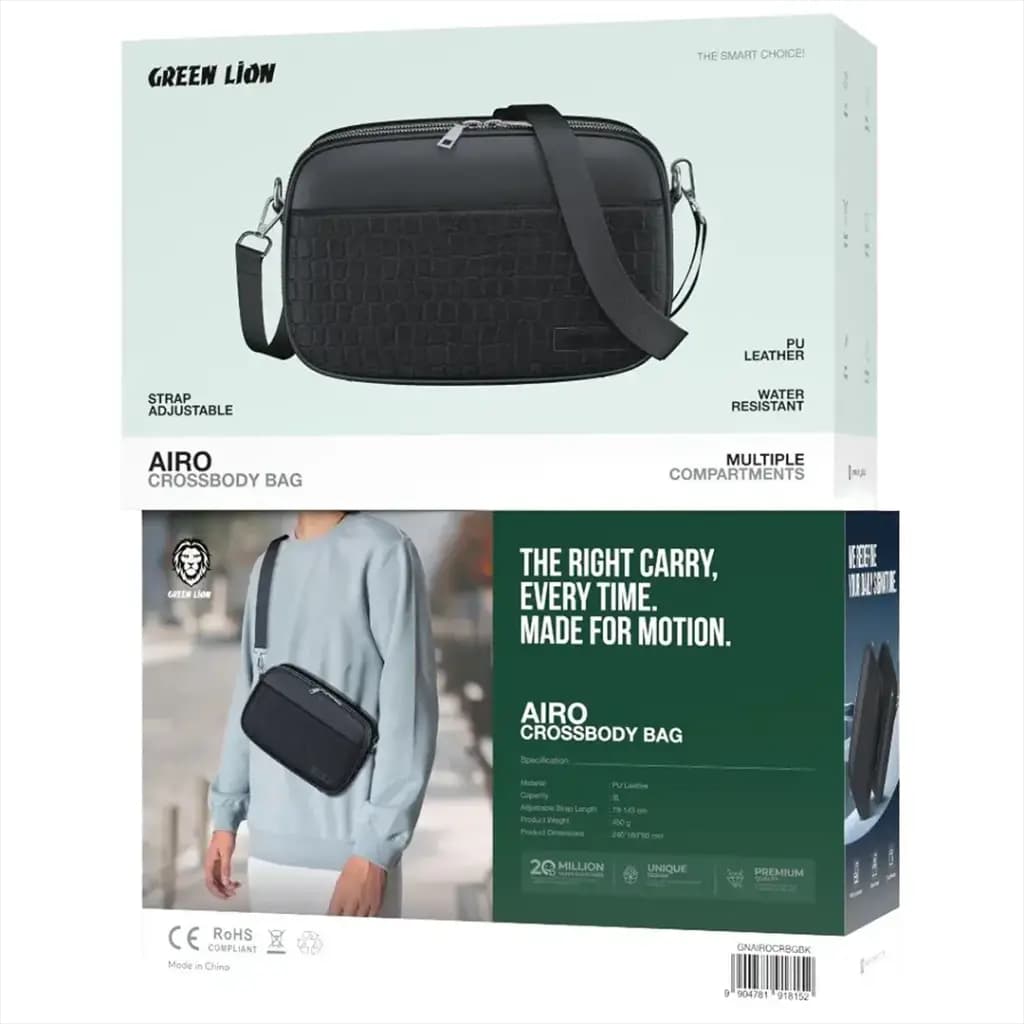 کیف رودوشی گرین لاین مدل Green Lion Airo Crossbody Bag — تصویر ۴