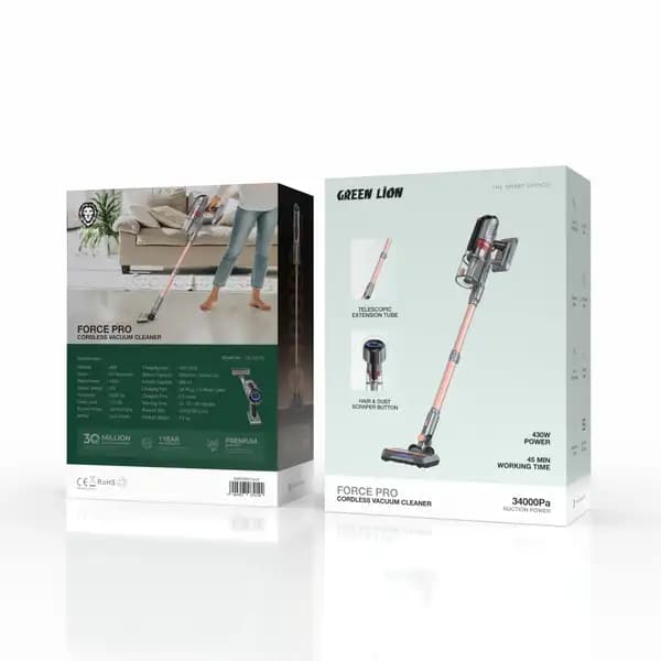 جارو شارژی بی‌سیم گرین لاین مدل Green Lion Force Pro Cordless Vacuum Cleaner — تصویر ۴