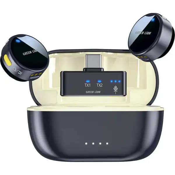میکروفون یقه‌ای بی‌سیم گرین‌ لاین مدل Green Lion GM-92X