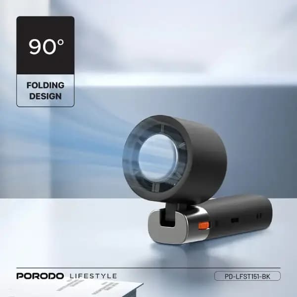 فن دستی پرودو مدل Porodo Lifestyle Handheld Turbo Fan — تصویر ۴