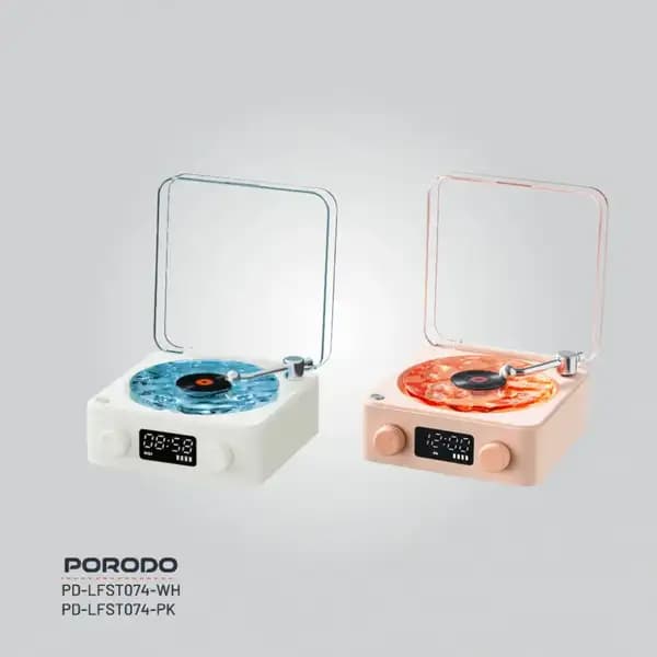 اسپیکر قابل‌حمل نویز پرودو مدل Porodo Lifestyle White Noise Portable Speaker — تصویر ۷