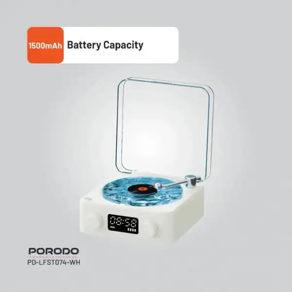 اسپیکر قابل‌حمل نویز پرودو مدل Porodo Lifestyle White Noise Portable Speaker — تصویر ۵
