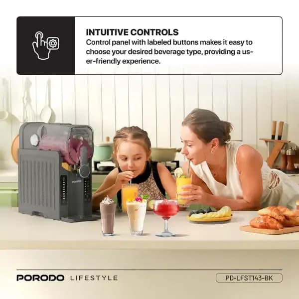 دستگاه یخ‌در‌بهشت‌ساز چندکاره پرودو مدل Porodo Lifestyle Multi‑Function Slushie Maker — تصویر ۴
