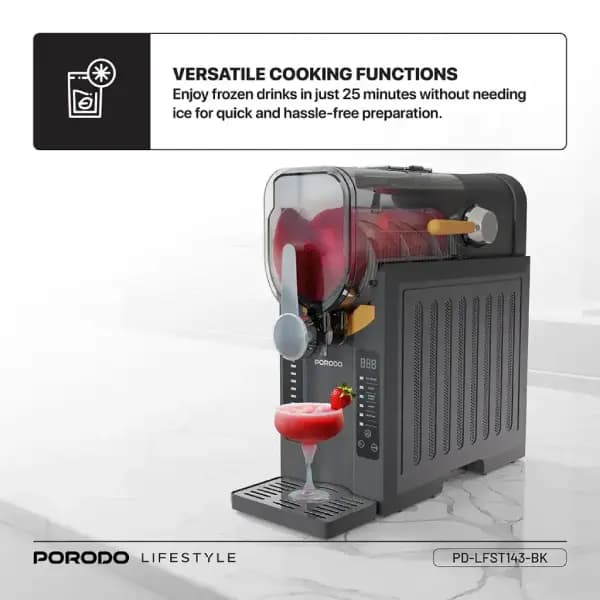 دستگاه یخ‌در‌بهشت‌ساز چندکاره پرودو مدل Porodo Lifestyle Multi‑Function Slushie Maker — تصویر ۳