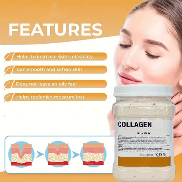 ماسک هیدروژلی کلاژن دکتر مینایر DR.MEINAIER حجم 650 گرم — تصویر ۵