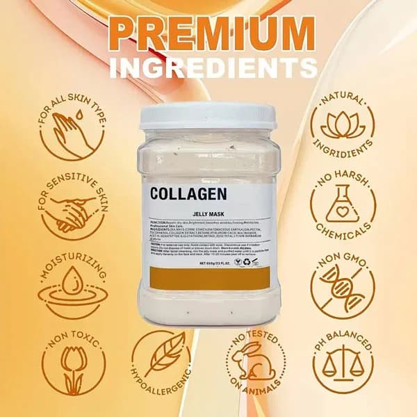 ماسک هیدروژلی کلاژن دکتر مینایر DR.MEINAIER حجم 650 گرم — تصویر ۲