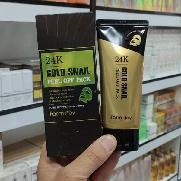 ماسک طلای 24 عیار پیلاف مدل GOLD SNAIL فارم استی — تصویر ۲