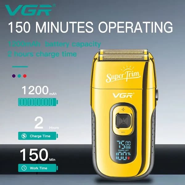ریش تراش شیور وی جی ار VGR مدل V-332 — تصویر ۳