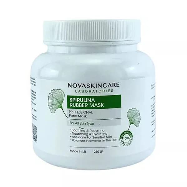 رابر ماسک جلبک اسپیرولینا آبرسان نوا اسکین کر novaskincare حجم250گرم