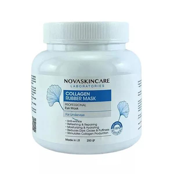 رابر ماسک کلاژن دور چشم نوا اسکین کر novaskincare حجم250گرم
