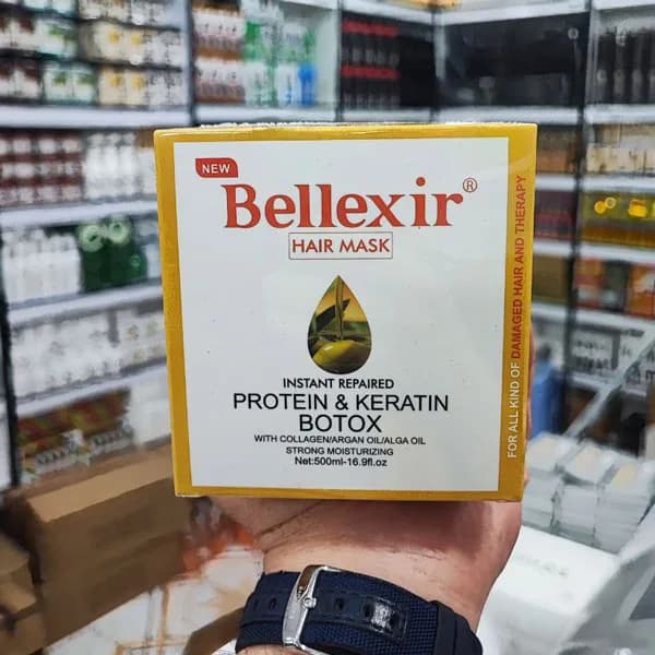 ماسک مو مقوی بلکسیر Bellexir حجم 500 میلی لیتر — تصویر ۲