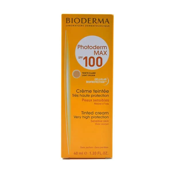 کرم ضد آفتاب SPF100 فتودرم مکس رنگ روشن بایودرما BIODERMA حجم 40 میل