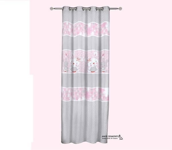 پرده اتاق کودک رزبرن طرح LITTLE BUNNY