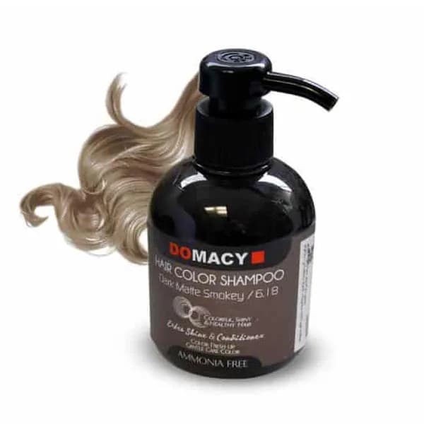شامپو رنگساژ دوماسی دودی مات تیره Domacy حجم 300 میل