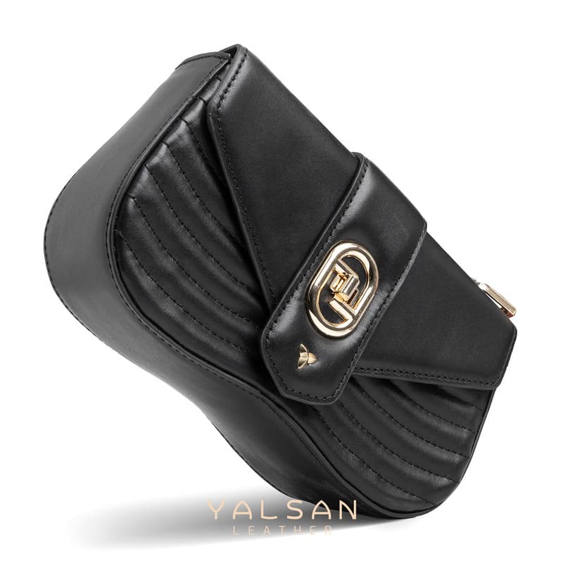 کیف دوشی زنانه چرم یلسان مدل آرچید کد 100-01-GN — تصویر ۴