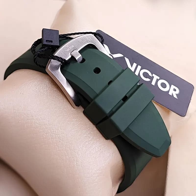ساعت مچی مردانه ویکتور فرانسه اورجینال سبز مدل V5804 (سه موتوره) — تصویر ۸