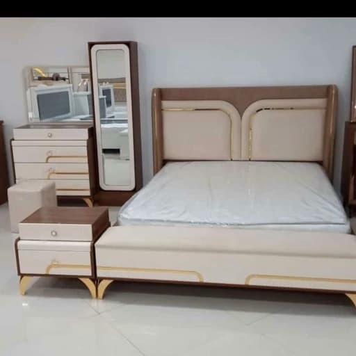 سرویس خواب دونفره مدل پرشین مبلمان فرنا مدل 1144035