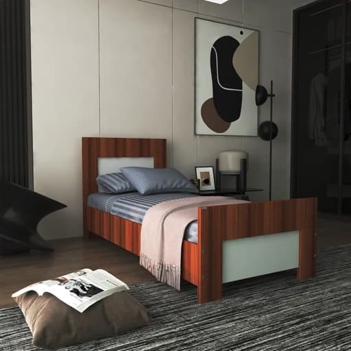 تخت خواب یکنفره مدل FH363 سایز 90×200 سانتی متر مبلمان فرنا مدل 1143946